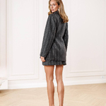 Suit with jacket and wool skirt 562_grey