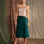 Bellise 2080 ribbed pleated skirt