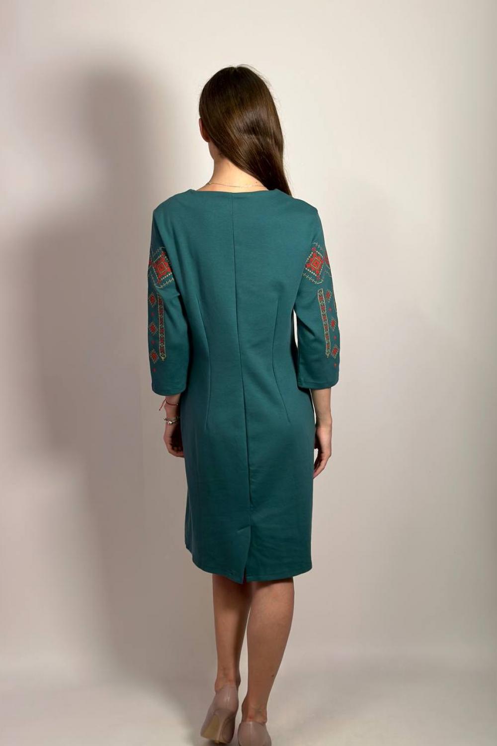 Knitted embroidered dress M-1033-11