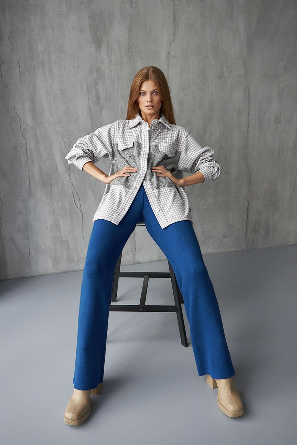 Trousers straight cut blue Bellise1965
