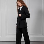 Women's black trouser suit