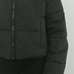 A voluminous jacket with a lining.