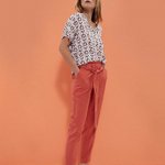 Blouse with short sleeves printed Moodo L-KO-3728