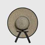 Beige wicker hat
