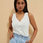 White button top L-TS-4070 Moodo
