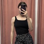 Топ базовий в рубчик чорний