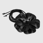 Black women's eco-leather belt