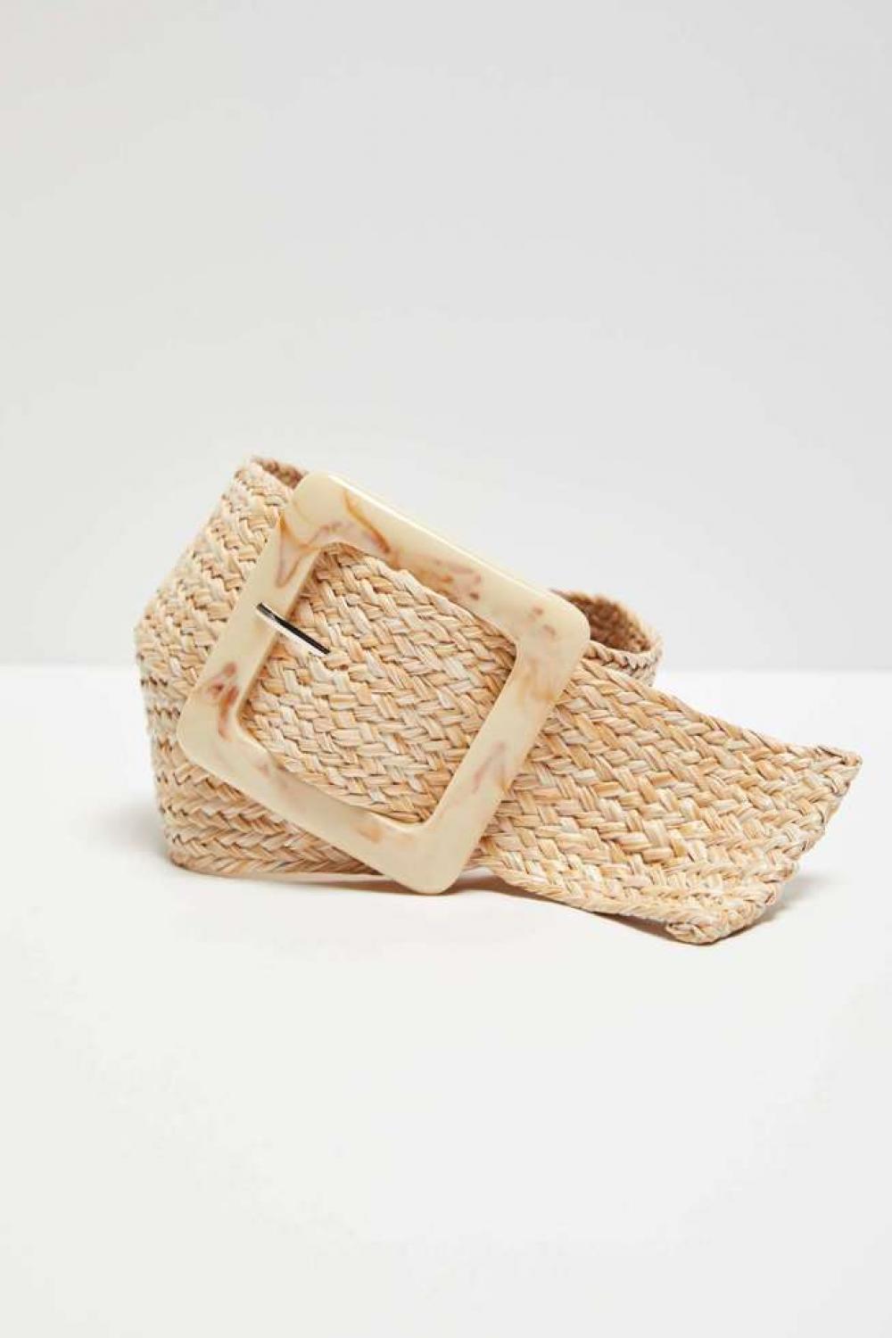 Belt braided beige Moodo L-PA-4000