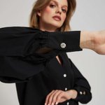 Shirt black free cut Z-KO-4216 MOODO