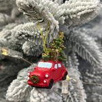 New Year's pendant/ Car with Christmas tree