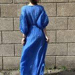 Сукня з вишивкою в кольорі електрик 07995 MAXA