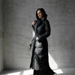 A stylish puffer coat for cold weather