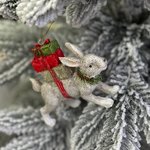 Новорічна підвіска/Зайчик з подарунками
