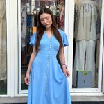 Сукня міді блакитна Stolyarchuk 837