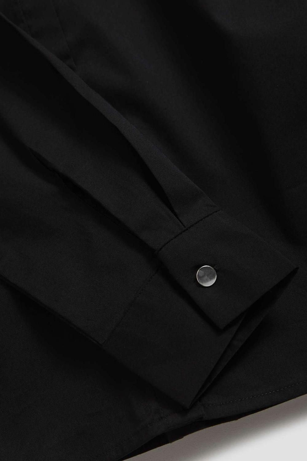 Shirt basic black Z-KO-4203 MOODO
