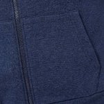 Hoodie with zipper in blue color L-BL-3401 MOODO
