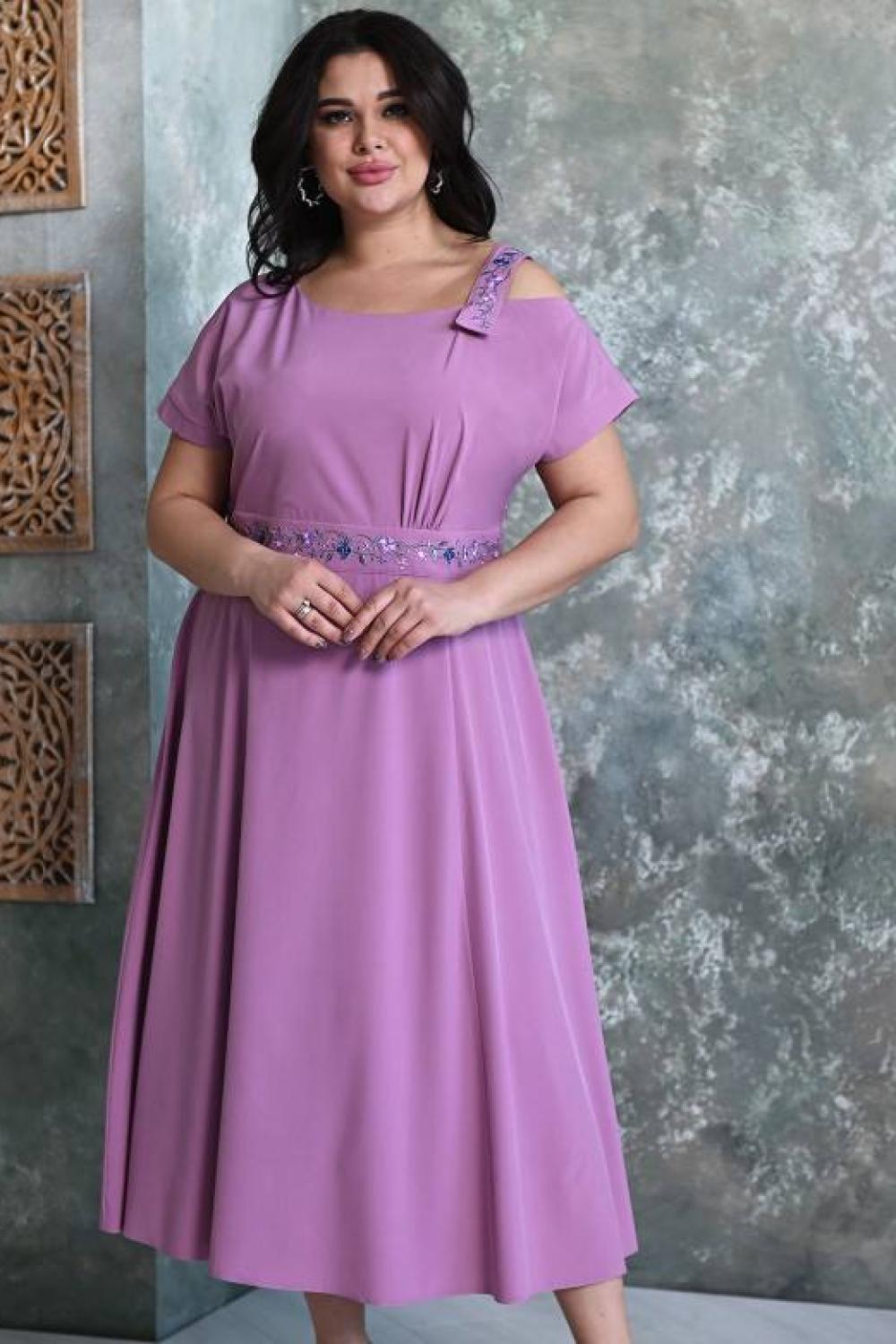 Lilac festive dress Plus Size