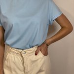 Jeans MOM Fit beige with Solmar elastic band 2231-02