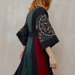Вишита синьо-зелена сукня ГЕЛЕНА авторської роботи EMBROIDERED GEM