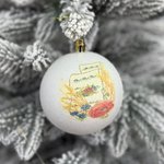 Кулька для ялинки патріотична з рушником України. 31 см