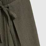 Штані із жатої віскози хакі L-SP-4342