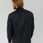 Men's embroidered linen shirt