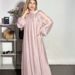 Сукня рожева літня максі