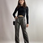 Plaid trousers with slits RANDY 05-SP-490