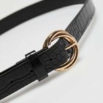 Black eco-leather belt