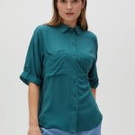 Green blouse