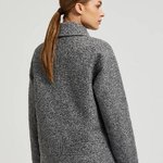 An elegant gray lined jacket