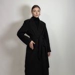 Палто чорне зі збільшеною лінією плеча  Fine Line