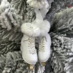 New Year's pendant/ White skates