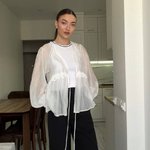 White semi-transparent blouse mihos_tancel_white