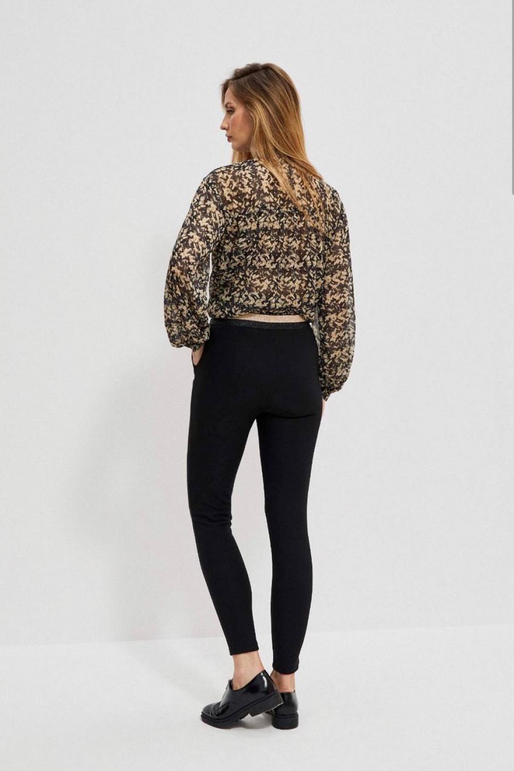 Women's leggings black on fleece Moodo Z-SP-3903