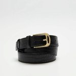 Black women's eco-leather belt
