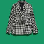 Jacket double-breasted houndstooth L-MR-4004 Moodo