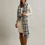 A checkered scarf
