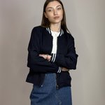 Куртка-бомбер жіноча синя Yuka Paris 20PE704