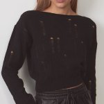 Black cropped jacket Armel STIMMA
