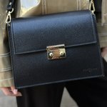 Bag leather black premium quality France FREDERIC