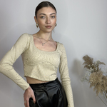 Crop top beige Stimma Savoir