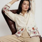 Сорочка молочна з вишивкою жіноча 1324