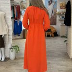 Сукня помаранчева довга 20AH564-K-Realiz