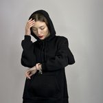 Худі чорне SK3004 Dias на флісі