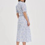 Midi dress in calfskin