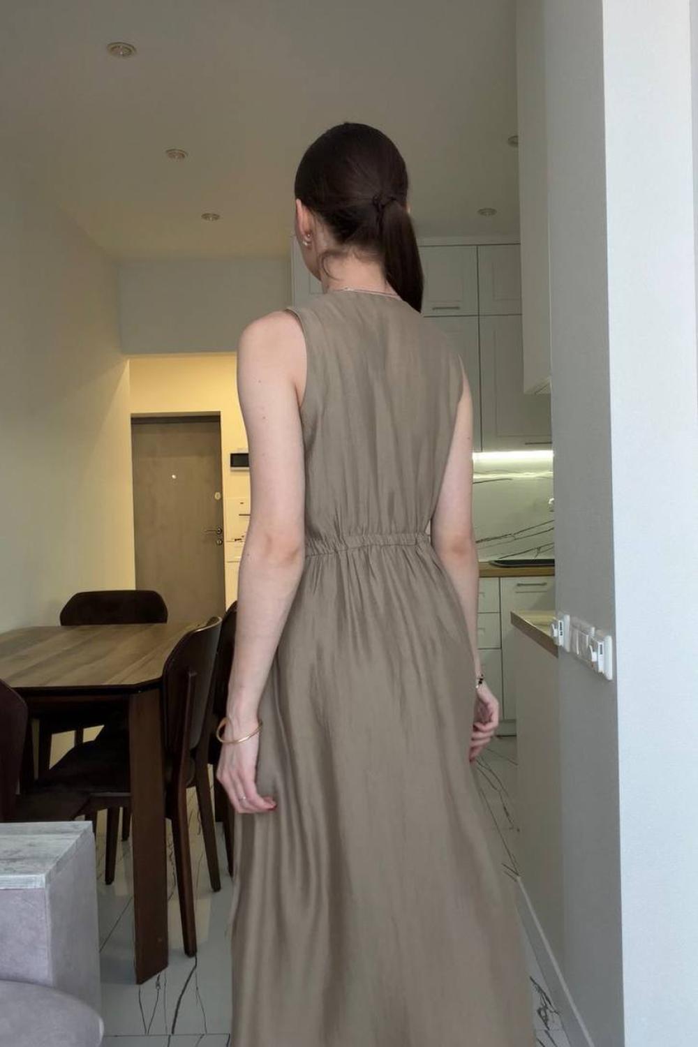 Сукня оливкова літня olive_dress