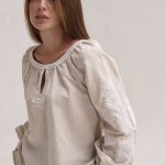 Вишиванка жіноча з льону Мальва SVARGA