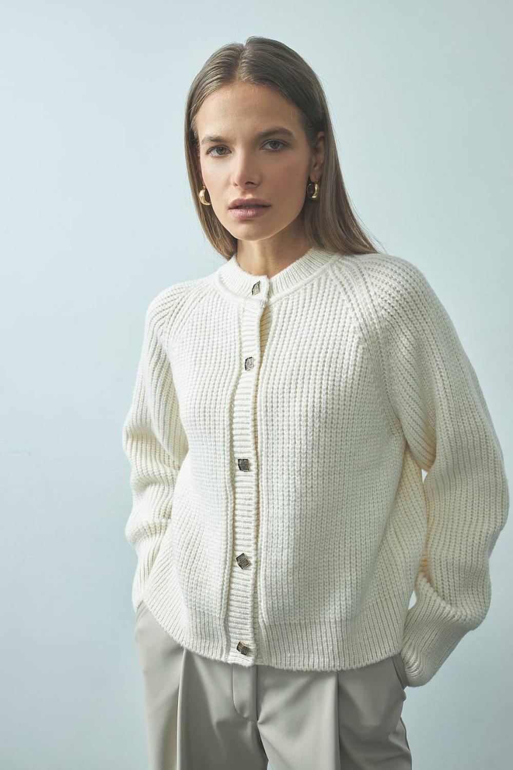 Milky cardigan sweater Susan STIMMA