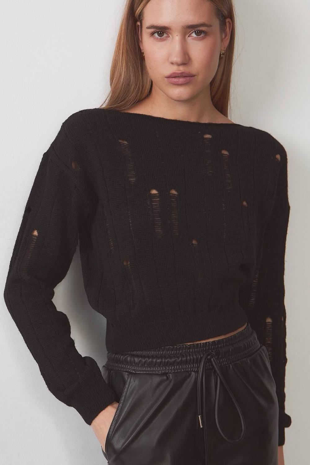 Black cropped jacket Armel STIMMA